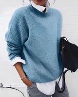 Zinnia - Ein bequemer und lässiger Damenpullover in Blau