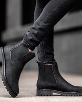 Nicole | Profilsohle Blockabsatz Stiefeletten in Schwarz