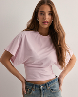 Isidora | Damen Oversized Kurzarm T-Shirt in Rosa