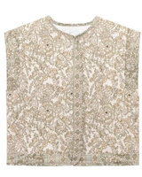 Isla | Damen Blumen Weste Mit Muster Und Komfort Design in Khaki