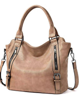 Isolde | Damen Hobo Bag Schultertasche in Hellbraun