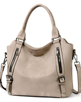 Isolde | Damen Hobo Bag Schultertasche in Grau