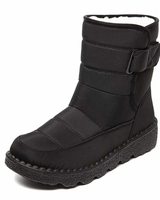 Isolde | Damen Orthopädische Gefütterte Stiefeletten mit Komfort Design und Stabiler Sohle in Schwarz