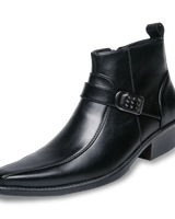 Klassische Leder-Herrenstiefel - Felix in Schwarz