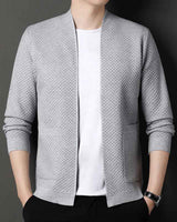Jacquard Blazer Herren in Grau