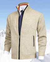 Jakob | Herren Warme Strickjacke für den Winter in Beige