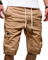 Jasper | Herren Cargo-Shorts mit Tunnelzug in Beige