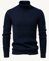 Strickpullover mit Rollkragen – Marius in Marineblau