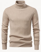 Strickpullover mit Rollkragen – Marius in Beige