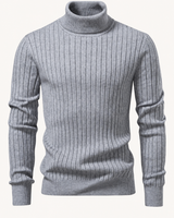 Strickpullover mit Rollkragen – Marius in Grau