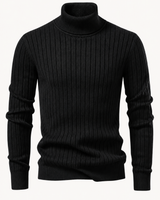 Strickpullover mit Rollkragen – Marius in Schwarz