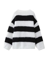 Oversize-Pullover für Damen mit Rundhalsausschnitt und überschnittenen Schultern – Hanna in Schwarz