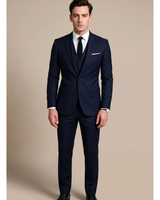 Johannes | Herren Anzug mit Sakko, Weste und Hose in Marineblau