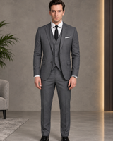 Johannes | Herren Anzug mit Sakko, Weste und Hose in Grau
