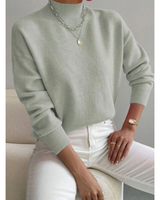 Jolina | Damen Rollkragenpullover mit Langarm und Bündchen in Hellgrün