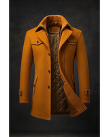 Josef | Herren Elegante Winterjacke Langarm in Braun