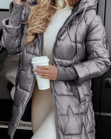 Damen Casual Jacke | Kapuzenjacke | Weiche Stoffqualität | Alltag & Freizeit in Grau