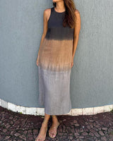 Miraba | Klassisches und stylisches Kleid in Hellgrau