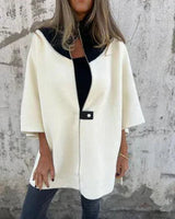 Corana - Stehkragenjacke mit halbem Reißverschluss in Weiß