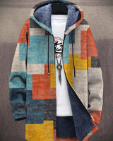 Juna | Damen Zip Hoodie Oversize Strickjacke in Mehrfarbig