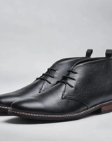 Kaspar | Herren Leder Boots für Freizeit in Schwarz