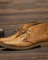 Kaspar | Herren Leder Boots für Freizeit in Braun