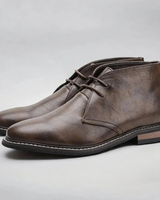 Kaspar | Herren Leder Boots für Freizeit in Dunkelbraun