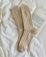 Kassandra | Damen Klassische Trachtensocken zum Oktoberfest in Weiß