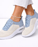 Kassandra | Damen Leichte Schnür Sneaker in Blau