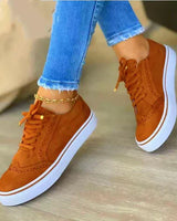 Katarina | Damen Schnürer Sneaker in Braun