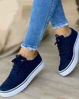 Katarina | Damen Schnürer Sneaker in Blau