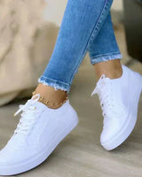 Katarina | Damen Schnürer Sneaker in Weiß