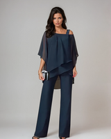 Lurina - Zweiteiliges Soft-Touch-Set in Marineblau
