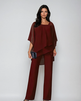 Lurina - Zweiteiliges Soft-Touch-Set in Rot