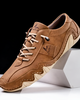 Damon - Halden Leder Turnschuh in Braun