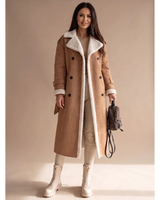 Kiana | Damen Winterjacke mit Teddy Futter in Khaki