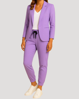 Klara | Damen Hosenanzug Blazer Set Zweiteiler in Lila