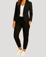 Klara | Damen Hosenanzug Blazer Set Zweiteiler in Schwarz
