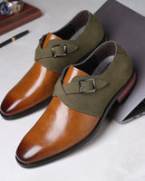 Klassische Monkstrap Herrenschuhe Für Hochzeit in Grün