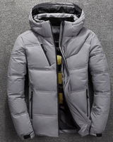Konrad | Herren Winterjacke Mit Kapuze Und Winter Komfort Design in Hellgrau