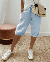 Liv | Sommer-Shorts aus Leinen-Mix (1+1 GRATIS) in Hellblau