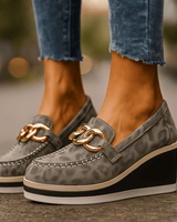 Lässige Slipper Bequeme Stilvolle Schuhe in Grau
