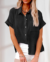 Laurice - Leichte Sommerbluse für Damen in Schwarz