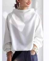 Lea | Damen Pullover aus Strick mit Rollkragen in Weiß