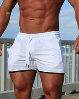 Leander | Herren Badehose Schnelltrocknend Shorts in Weiß