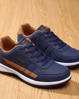 Leander | Herren Orthopädische Sneaker mit schlichtem Stil und leichter Sohle in Blau
