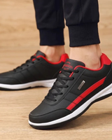 Leander | Herren Orthopädische Sneaker mit schlichtem Stil und leichter Sohle in Schwarz