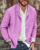 Leonhard | Herren Casual Sakko mit Zwei Knöpfen in Rosa