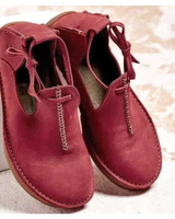 Leonie | Damen Schnür-Stiefeletten in Rot