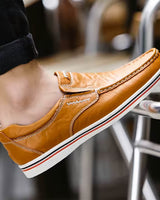 Levin | Herren Loafer Slipper Slip-on Freizeitschuh in Braun